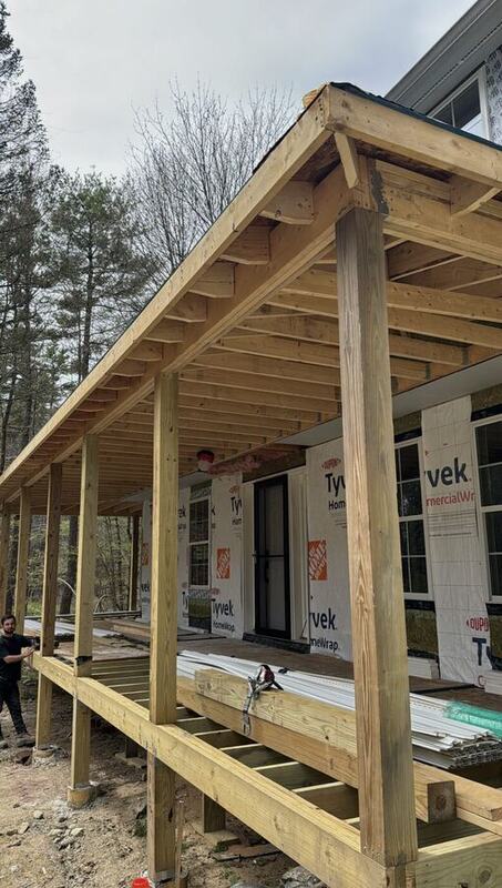 Covered porch framing by FJ Global