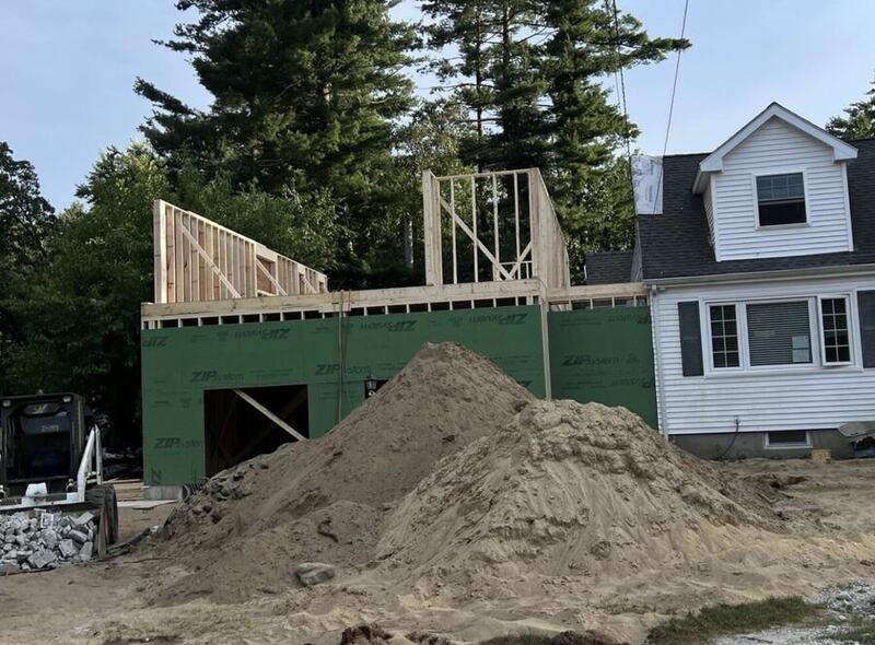Custom home addition framing